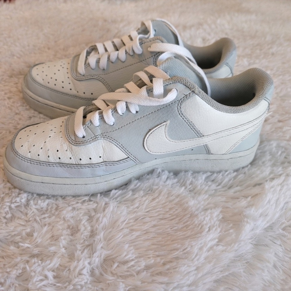 Nike Court Vision Low Next Nature Womens blue White Sneakers DH3158-004 Size 7.5